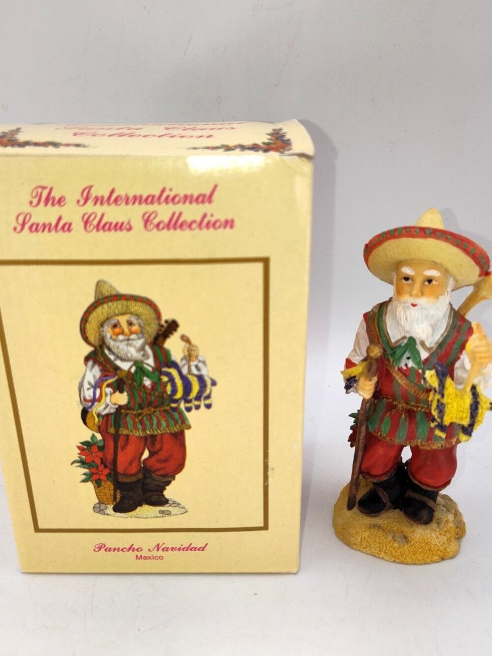 1993 International Santa Claus Collection Pancho Navidad Mexico SC14 Box 4.5"